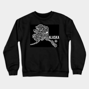 Alaska Map Crewneck Sweatshirt